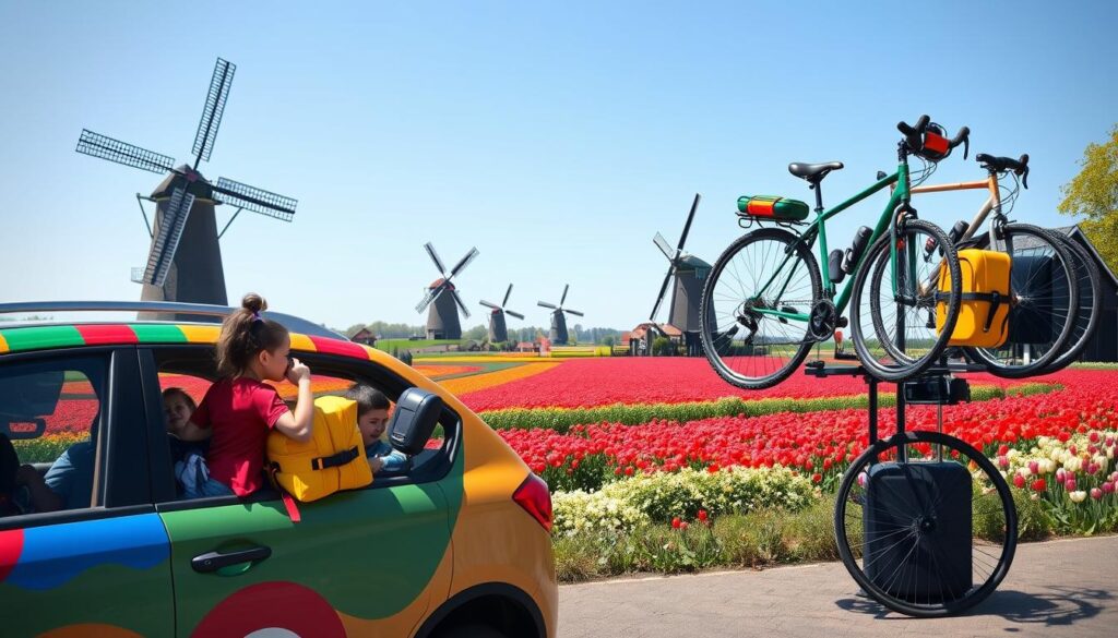 Familienreise Niederlande Transport