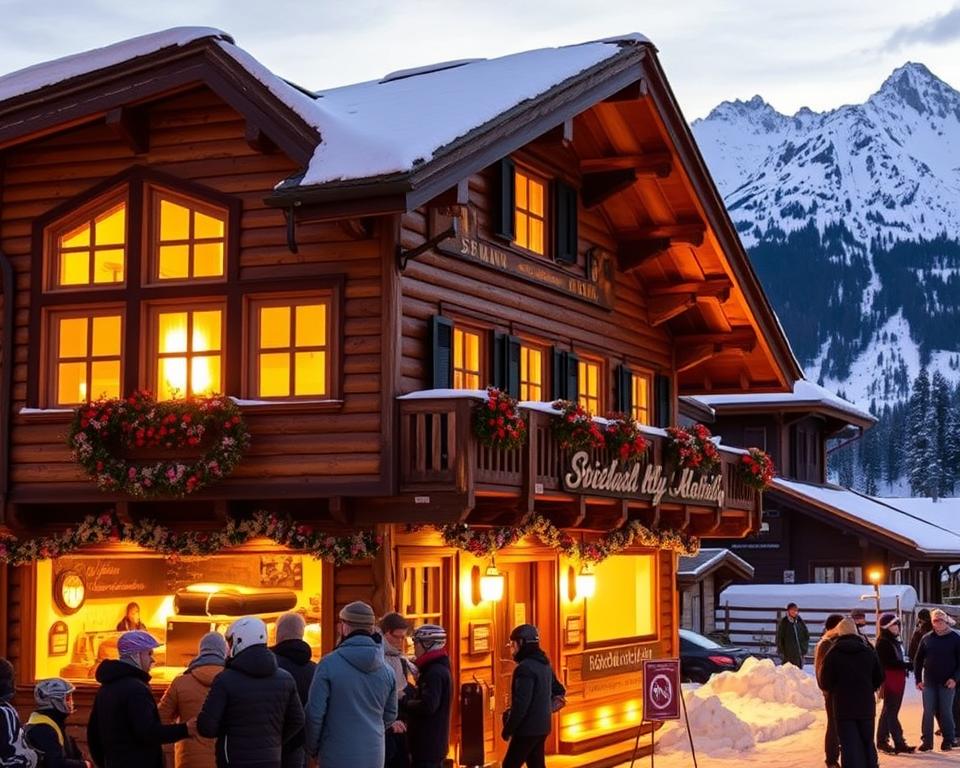 Bergrestaurant im Spieljochbahn Skigebiet