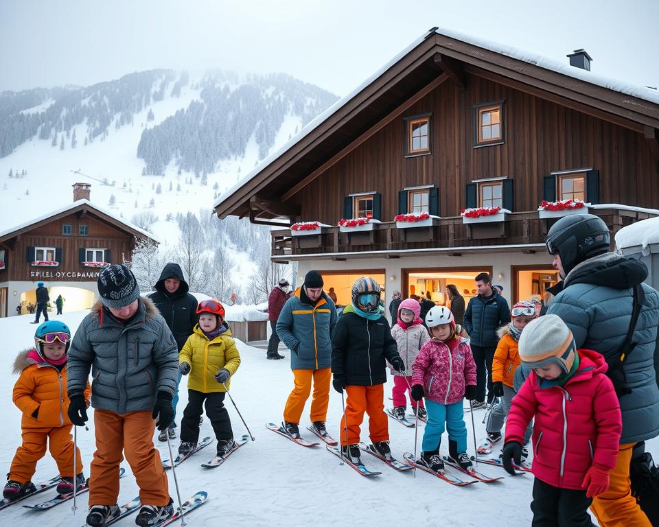 Skikurse Fügen Kinderbetreuung