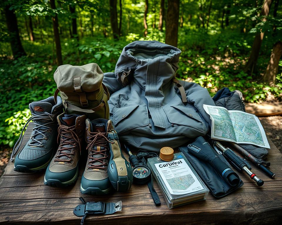 Wanderausrüstung Teufelsschlucht Vorbereitung