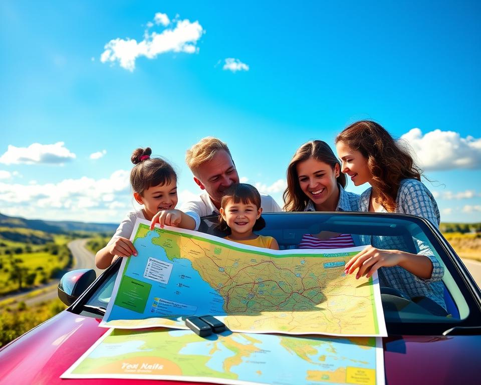 Familienfreundliche Routenplanung für Autoreisen