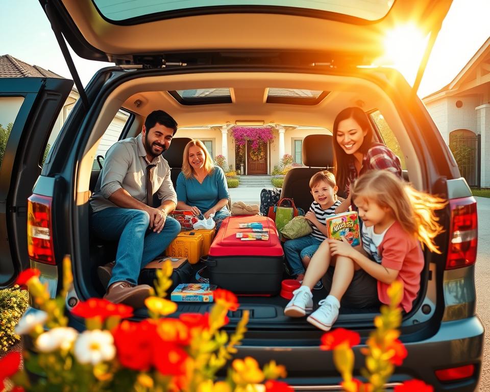 Familienreise Autofahrt Vorbereitung