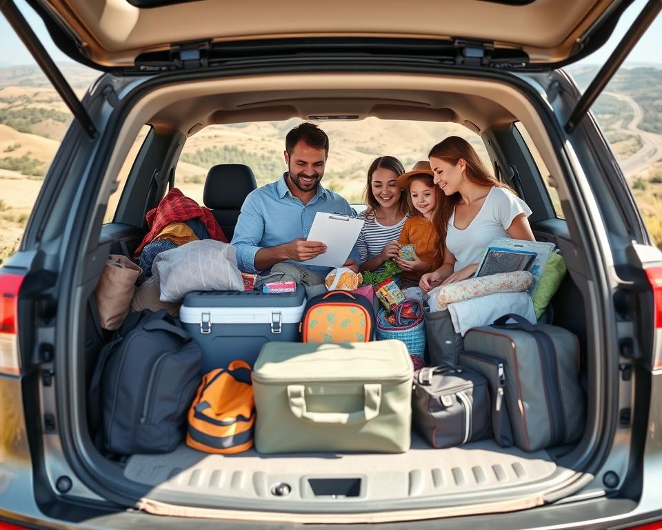 Packliste Familienurlaub Auto Organisation